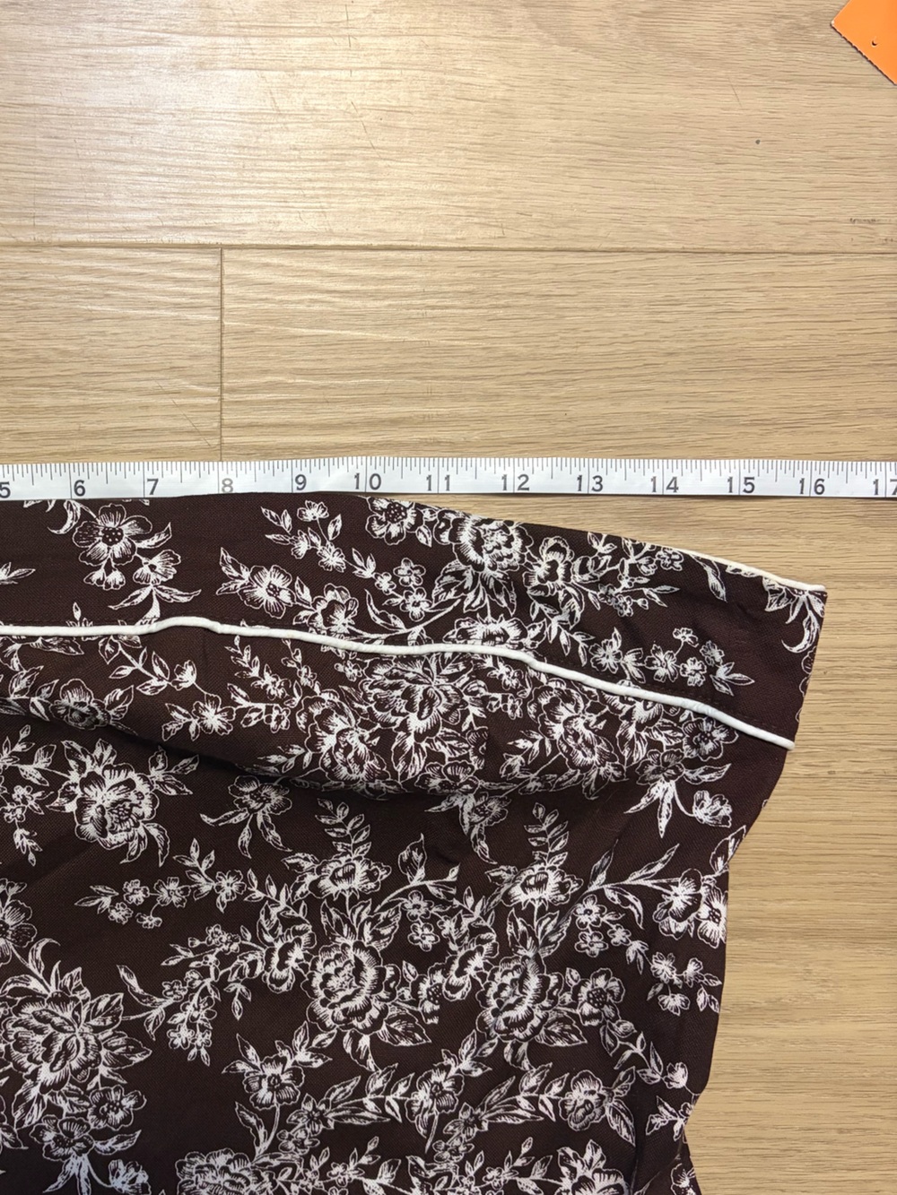 YK2 Teeze Me Floral Strapless Dress in Chocolate Brown & White Juniors Size 9 - Picture 6 of 8